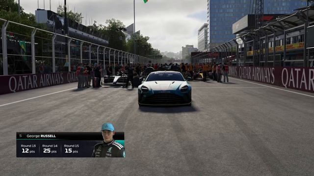 F1 25 КАРЬЕРА на 100 сложность 100 дистанция 100 помощь откл. кокпит гран-при Азербайджана