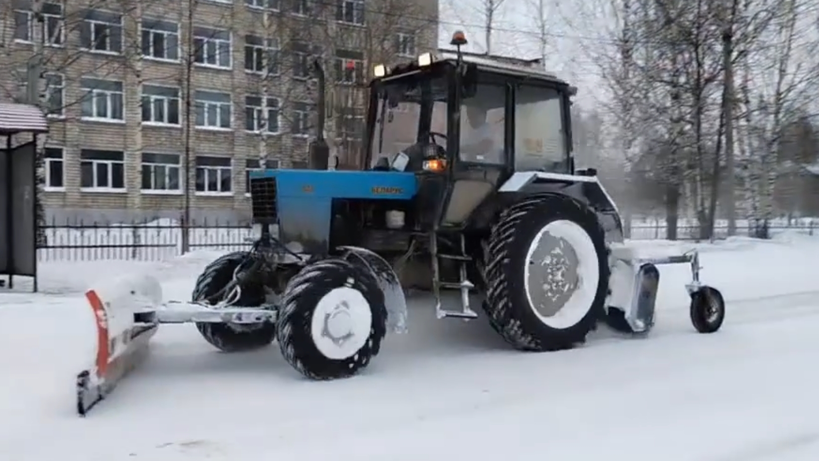 очистка дорог от снега 249 часть снято в 2024 году