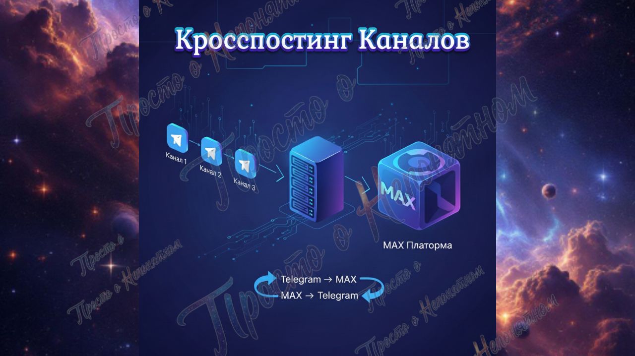 Кросспостинг без границ: Telegram и Max с MaxGate!