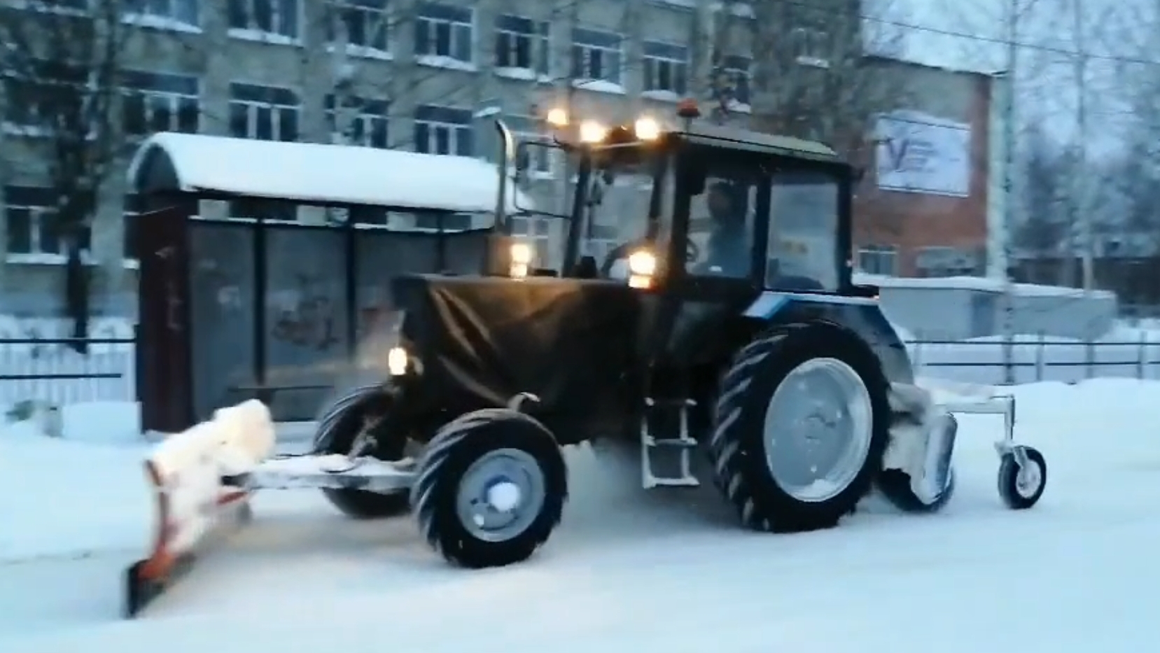 очистка дорог от снега 239 часть