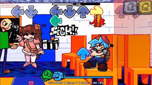 Fnf Vs Baldi's !! песни новая название секрет !! в Dismissal !!! (сложность Hard !! а следующая хуже