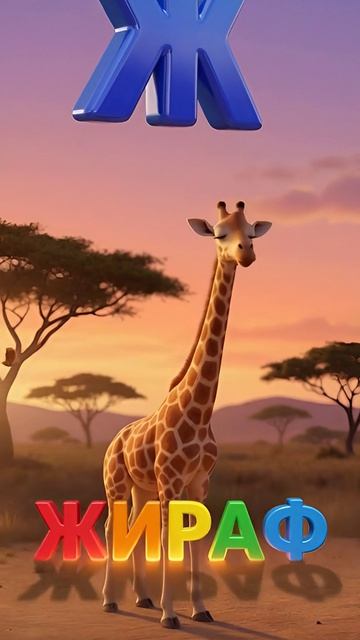 🦒 Буква Ж — Жираф!