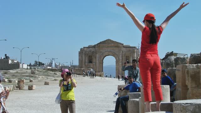 Иордания. Развалины древнего города Джараш.