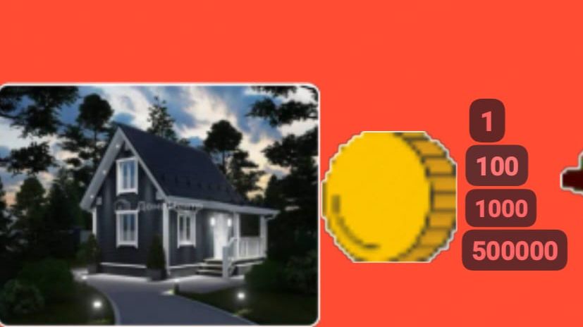 Дома за 1,100,1000,500000 монет в Чикен Ган.