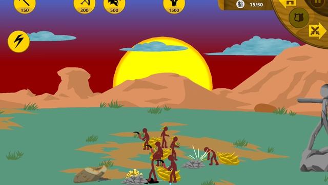 Stick War Legacy, миссия 387 ( insane, без баффов, гальванический скин)