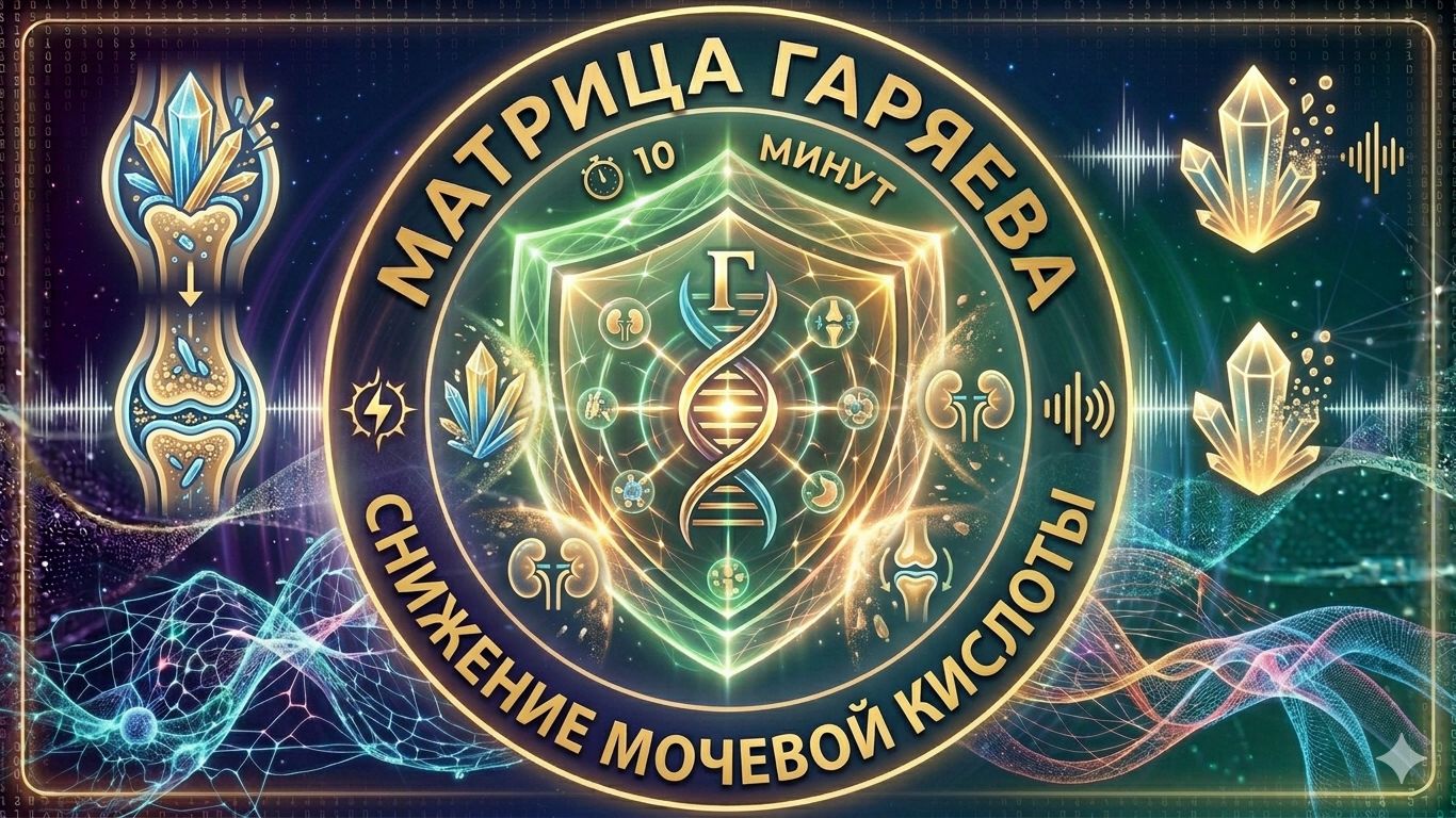 🛡️ МАТРИЦА ГАРЯЕВА «СНИЖЕНИЕ МОЧЕВОЙ КИСЛОТЫ» — 10 МИНУТ