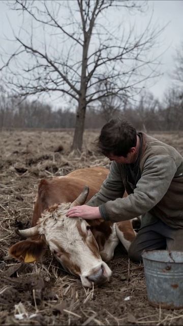 Потерянная надежда: слезы на пустой земле #грусть #сельское_жизнь #потеря