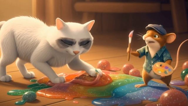 КОТ И МЫШЕНОК 1 СЕРИЯ. МУЛЬТИКИ ДЛЯ ДЕТЕЙmp4