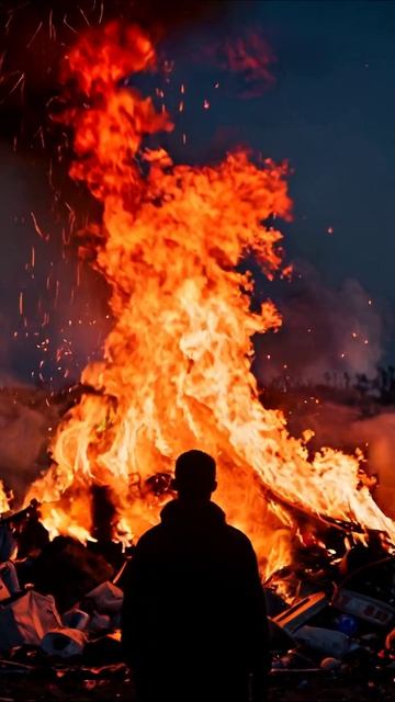 Пепел надежды: мир в огне #пожар #разрушение #потеря