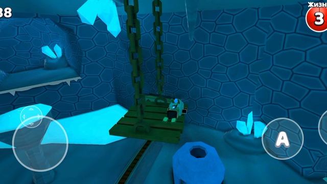 Super Bear Adventure СНЕЖНАЯ ДОЛИНА КРОТОВАЯ НОРА!!!