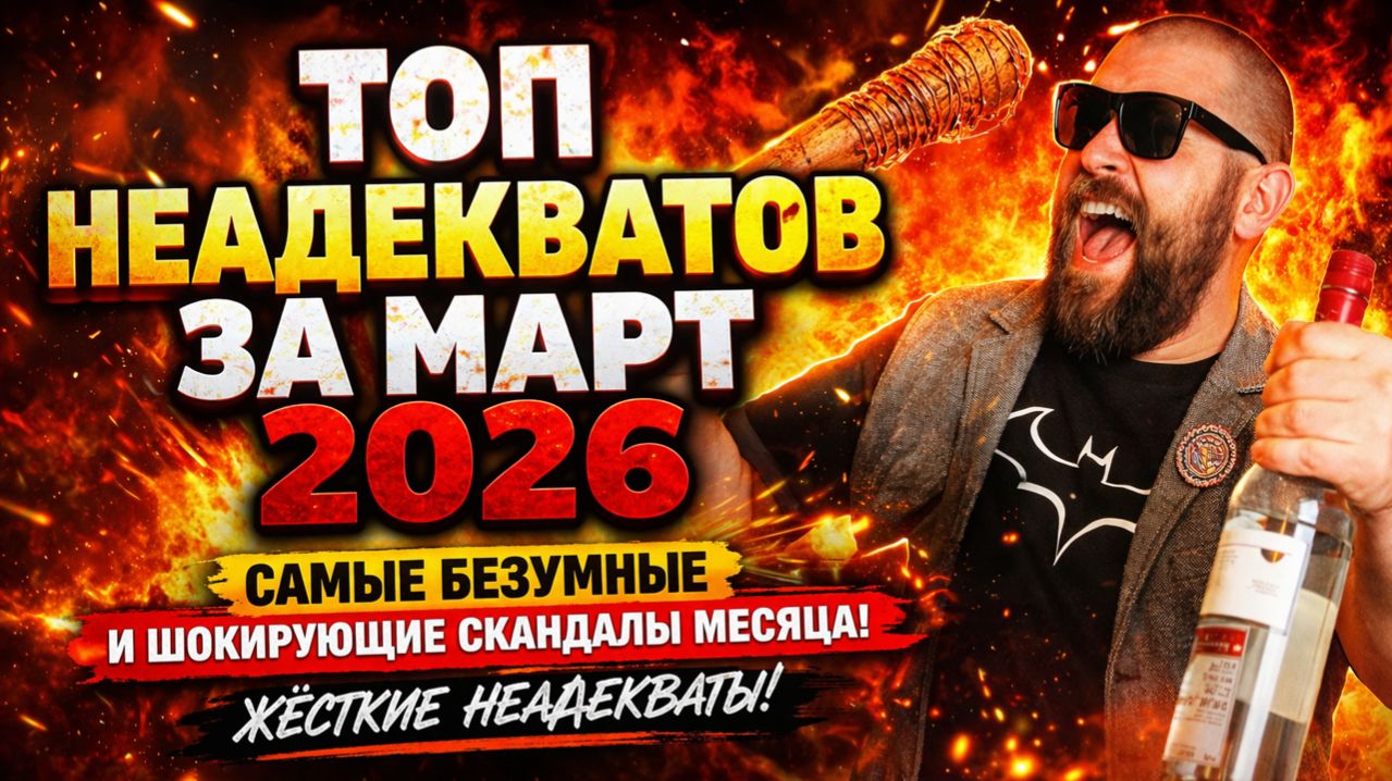 ТОП НЕАДЕКВАТОВ ЗА МАРТ 2026 — Самые Безумные и Шокирующие Скандалы Месяца!