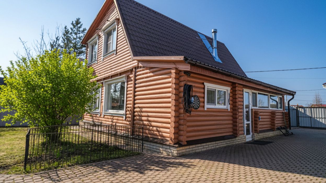 2 этажный дом с баней