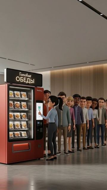 Вендинговые автоматы с готовыми обедами от российского производителя VendShop