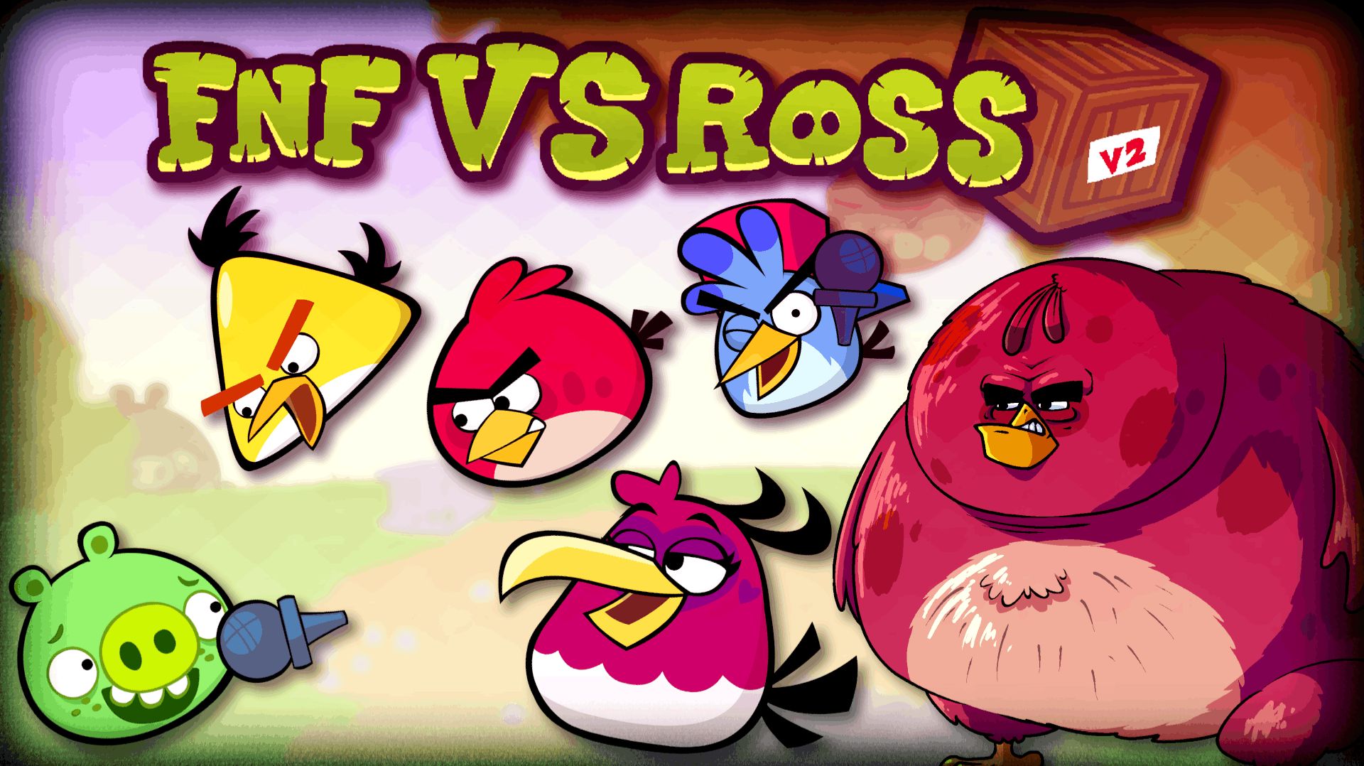 🟢🐷 Хрю-хрю!!! 🟢 FNF - Vs Ross V2.1.1 MOD 🐷🟢