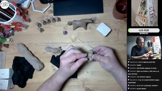 Творческий стрим. 110/333 суслика. День 6 #ДС_керамист #DSceramist