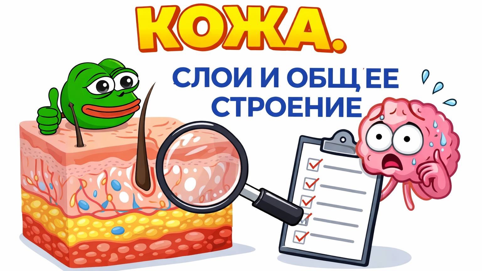 КОЖА ДЛЯ ЕГЭ ПО БИОЛОГИИ