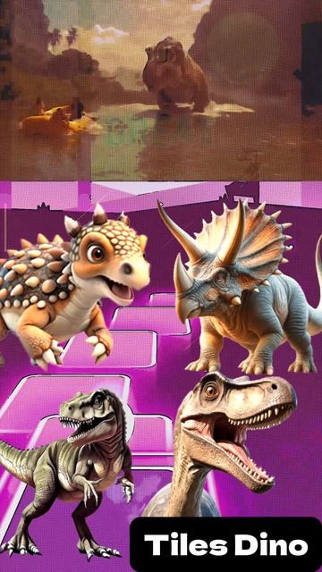 КТО САМЫЙ КРУТОЙ? - Мультики про Динозавров уровень 167 | МУЛЬТФИЛЬМЫ ДИНОЗАВРЫ в Tiles Hop
