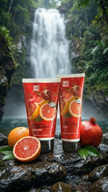 Серия «Гранат & Грейпфрут» - секрет сияющей кожи в силе природы 🌿