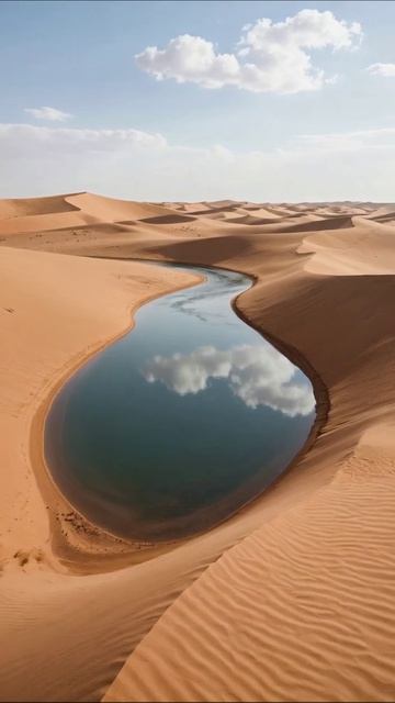 Оазис в пустыне: красота природы #пустыня #природа #оазис