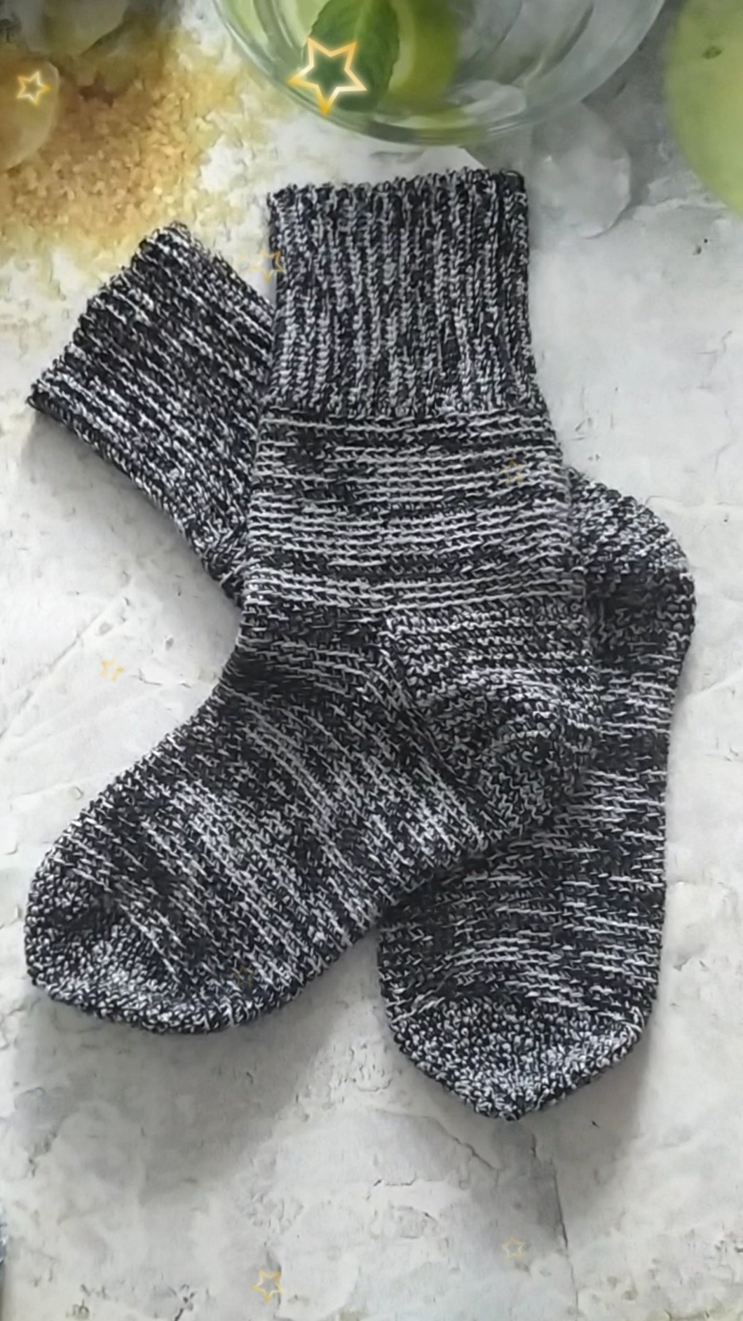 Мужские носки крючком