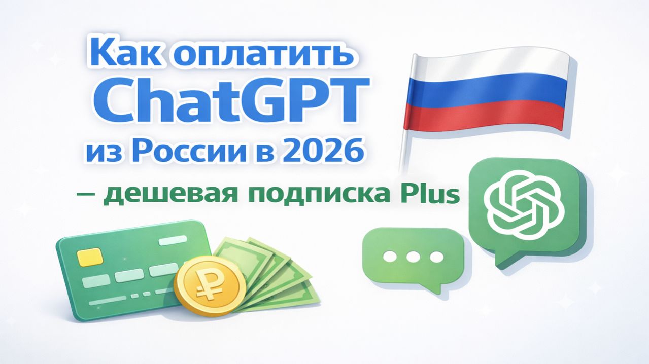 Как оплатить ChatGPT из России в 2026 — дешевая подписка Plus
