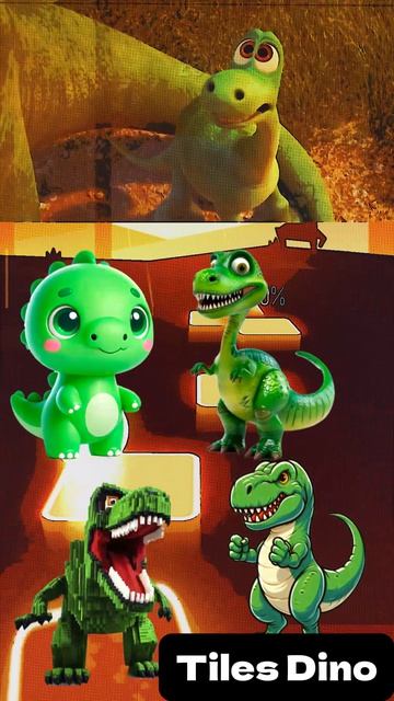 КТО САМЫЙ КРУТОЙ? - Мультики про Динозавров уровень 163 | МУЛЬТФИЛЬМЫ ДИНОЗАВРЫ в Tiles Hop
