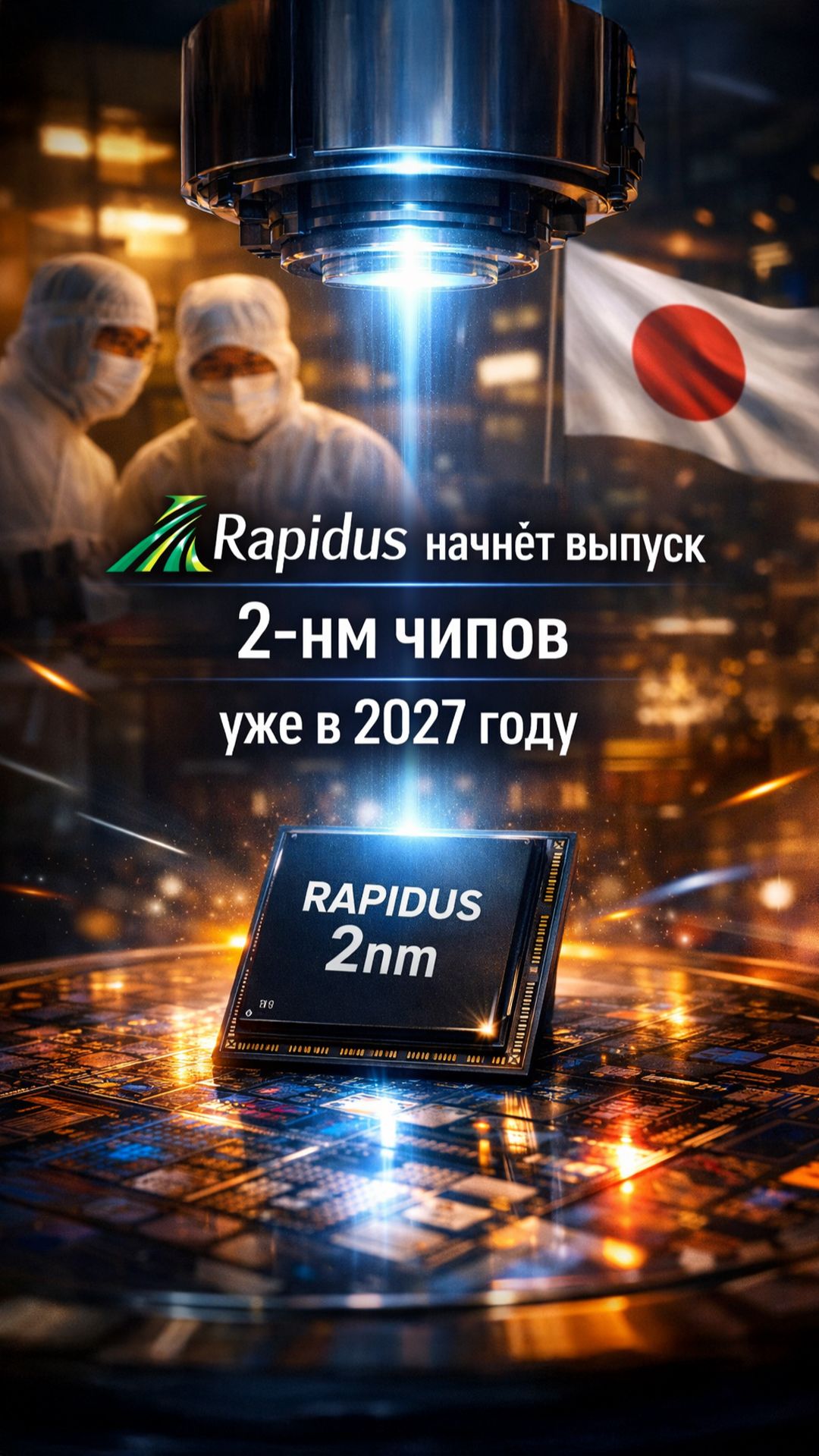 Rapidus 2 нм на Хоккайдо: план 6000→25 000 пластин и ставка на чиплеты