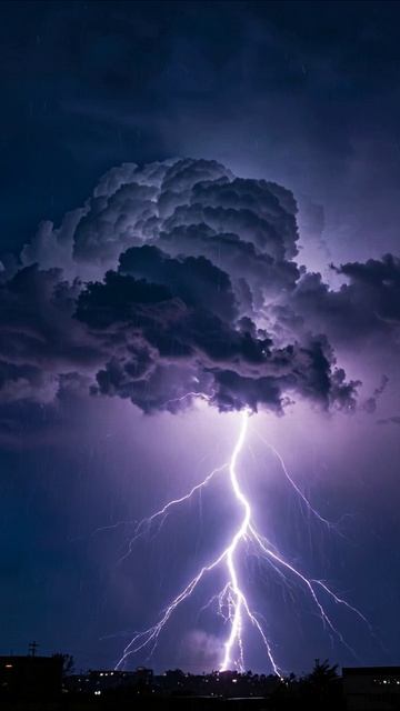 Гроза и молнии: захватывающее природное зрелище #грозы #молнии #природа