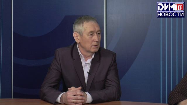 В студии телекомпании ДимТВ начальник управления гражданской защиты города Василий Павлов