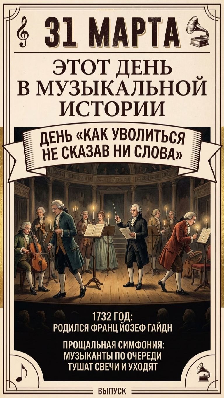 31 марта_Франц Йозеф Гайдн_День рождения и Шутка
