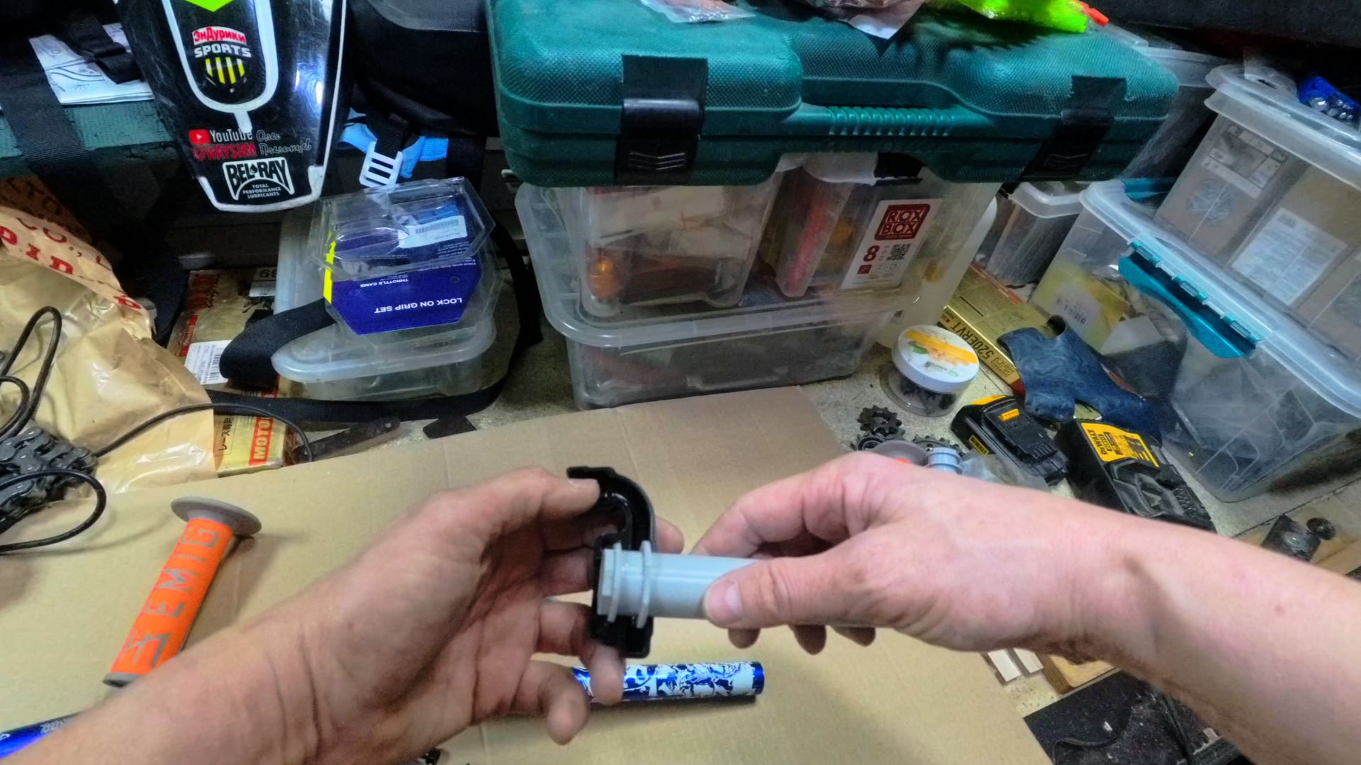 Ручку газа напечатал на 3D принтере