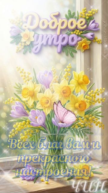 Доброе утро! Прекрасного весеннего дня!