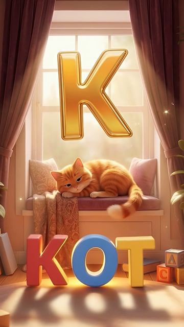 🐱 Буква К — Кот!