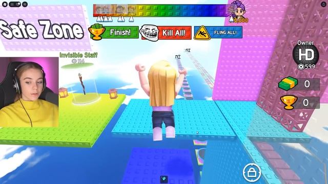 ПОБЕГ ОТ ГОЛОДНОГО ЧЕРВЯКА ОХОТНИЦЫ НА ДЕМОНОВ В ТРОЛЛЬ БАШНЕ в ROBLOX!