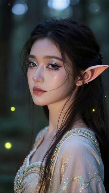 Эльфийская красота в волшебном лесу #эльф #красота #магия