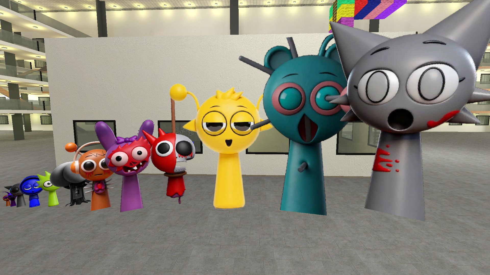 Спрунки Всех Размеров 4К Хоррор Хотят найти Не дос