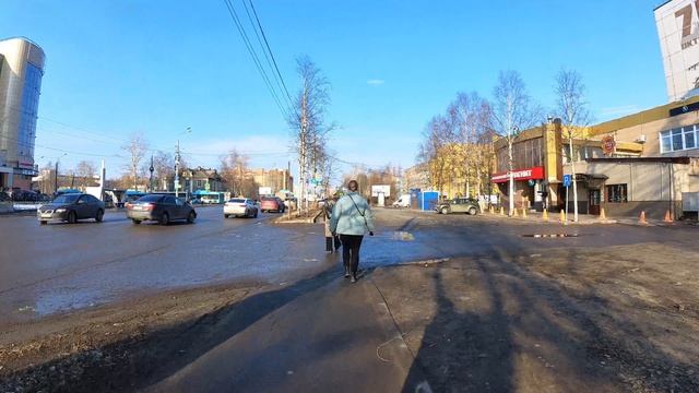 Прогулка по Архангельску. Абрамова. Рабочая. Ильинская. Московский. Урицкого. Набережная. 26.03.2026