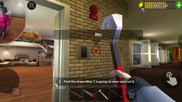 Игра про злую училку.1 день с пранками. Scary Teacher (так игра называется).