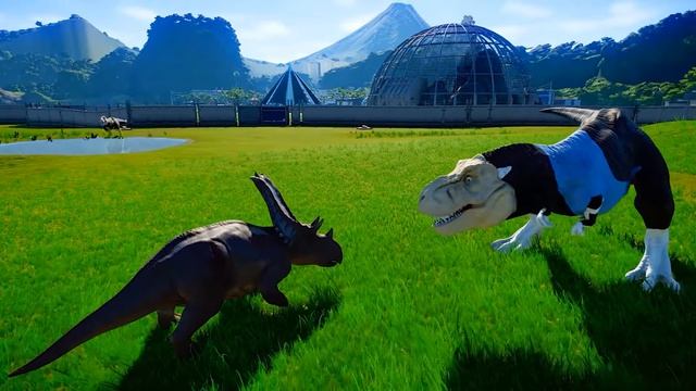Динозавры. Мир Динозавров. Битва Динозаров. Тирекс.