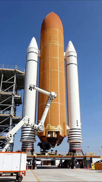 Запуск космического шаттла: подготовка к миссии #космос #шаттл #запуск