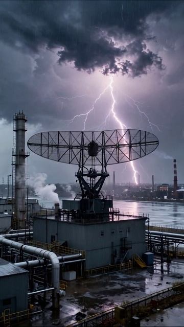 «Темные облака над промышленностью: ожидание беды» #гром #буря #разрушение