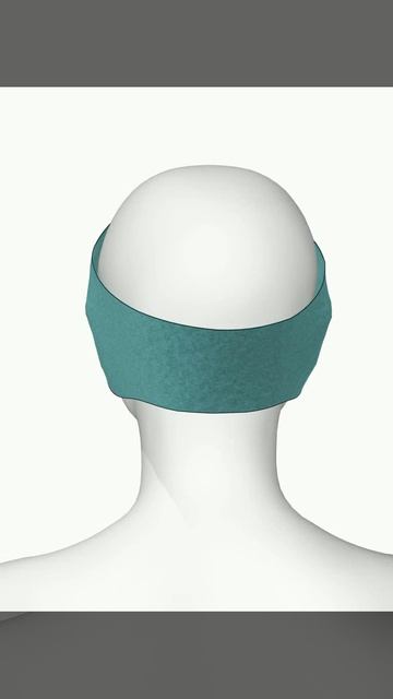 Выкройка повязки на голову и сценарий для САПР Ассоль