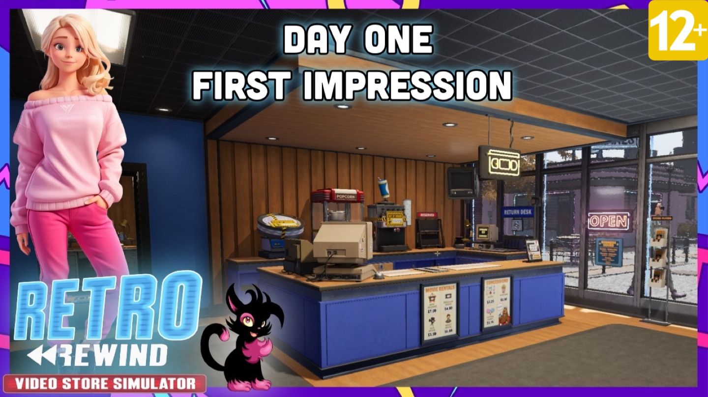 Ретро-перемотка, Симулятор видеопроката - Retro Rewind Video Simulator - Day One First Impression
