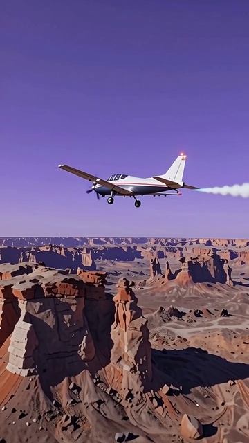 Полет над удивительными ландшафтами #полет #авиация #природа