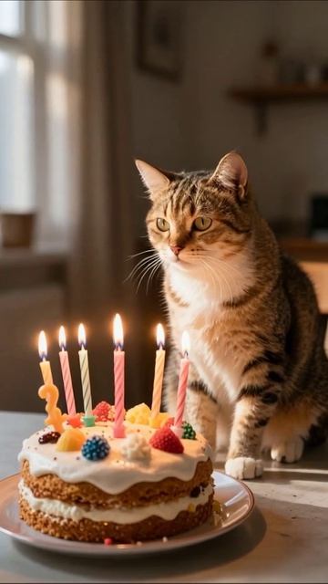 Котик на праздник: как отмечать день рождения с питомцем! #кот #праздник #деньрождения