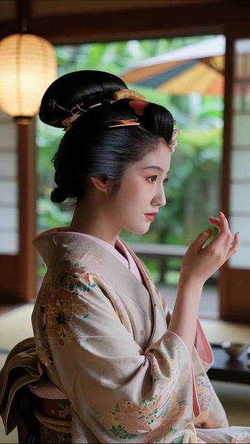 Традиционная красота: японская гейша в кимоно #гейша #японскаякультура #кимоно