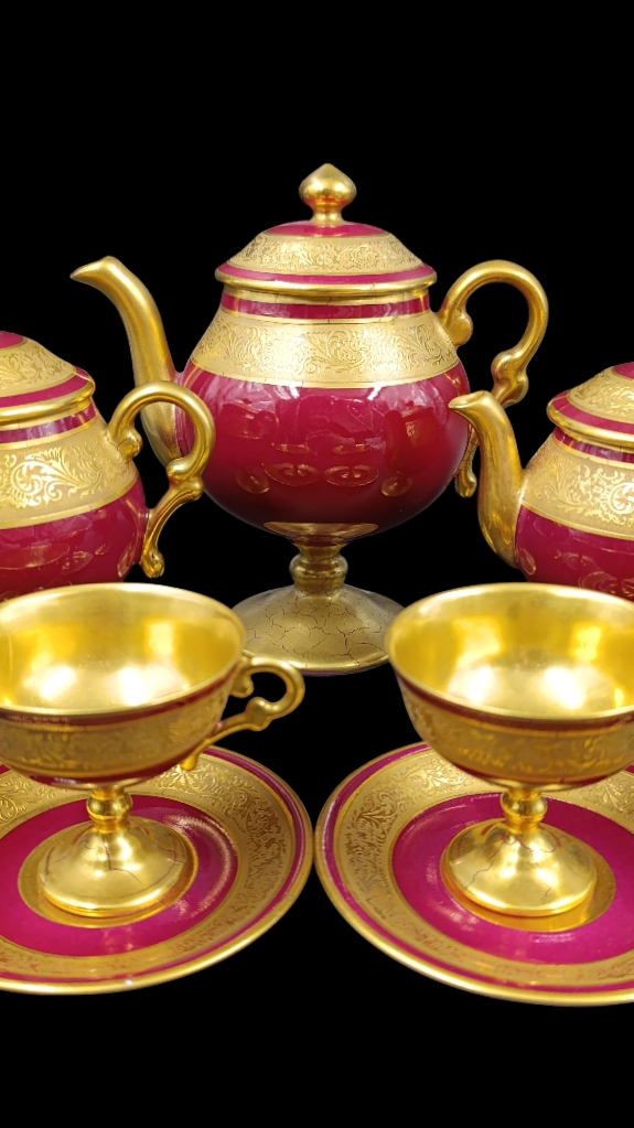 Кофейный сервиз тет-а-тет Золото Лимож / 272262.
