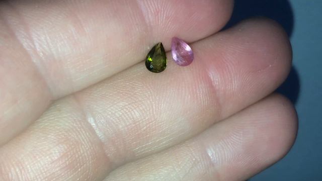 Туурмалины фантазийные, пара 0,85кт #567