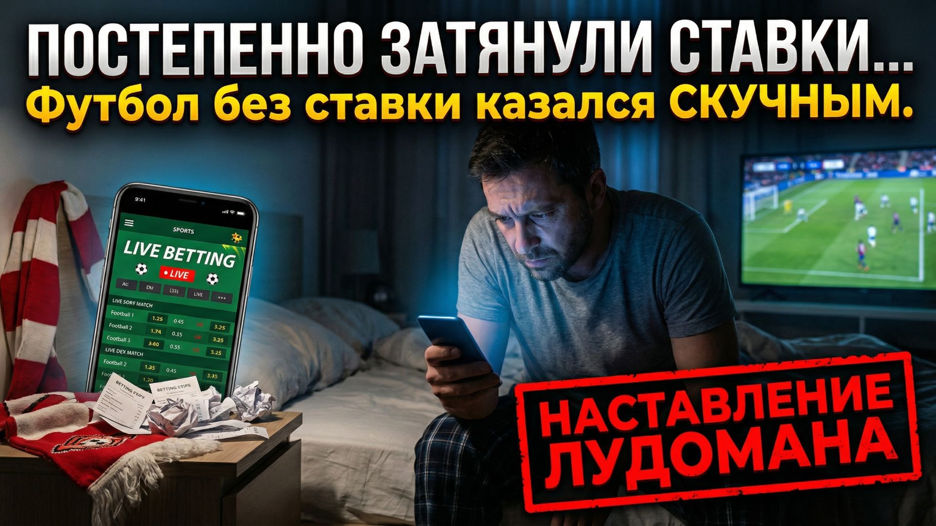 АЗАРТ УБИВАЕТ ЛЮБОВЬ К СПОРТУ / Лудоманы, игроки / Ставки на спорт