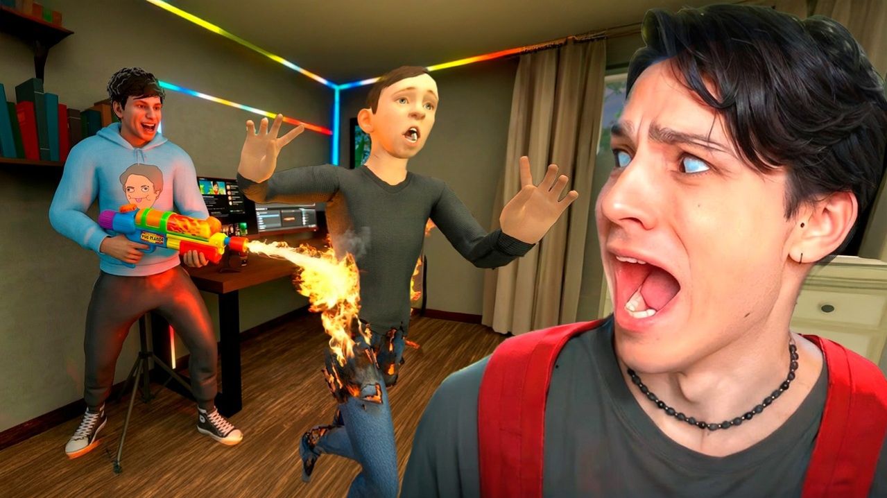 Я ПОДЖОГ СКУЛБОЯ! 😱 КЛОУН МОД В ПОБЕГ ОТ БЛОГЕРА😨